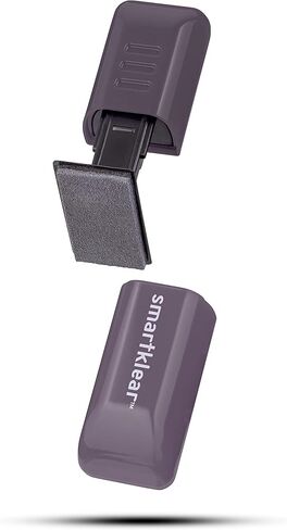 SmartKlear Smart Phone Screen Cleaner - Efficient and Durable Carbon Microfiber Technology (Black Rubber & Silver Metallic) in Kuwait
