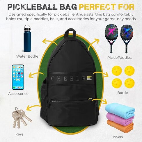 Backpack for Pickleball, Tennis, Racquetball & Travel - Comfortable, Stylish, Versatile Gear Holder for Men & Women. in Saudi Arabia
