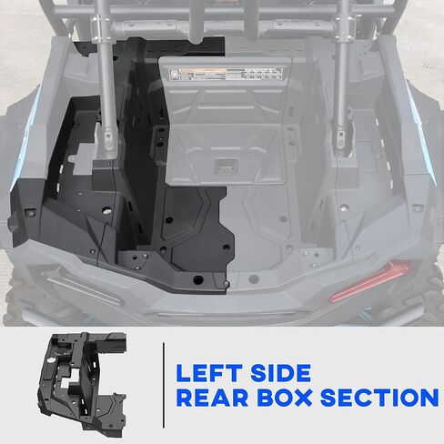 SAUTVS Left Side Bed Box for Polaris RZR XP 1000/ Turbo 14-23, Left Side Rear Box Section for Polaris RZR XP 1000/ XP 4 1000/ RZR Turbo S/RZR XP Turbo 2014-2023 Accessories, Replace OEM #5454271 in Saudi Arabia