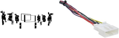 Metra 95-7624 Double DIN Dash Kit لسيارات مختارة 2007 ونيسان (أسود) in Saudi Arabia