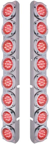 United Pacific 37349 - Rear Ss Air Cleaner Light Bar With Bracket For Peterbilt Trucks - Reflector/Clearance/Marker Ligh in Saudi Arabia