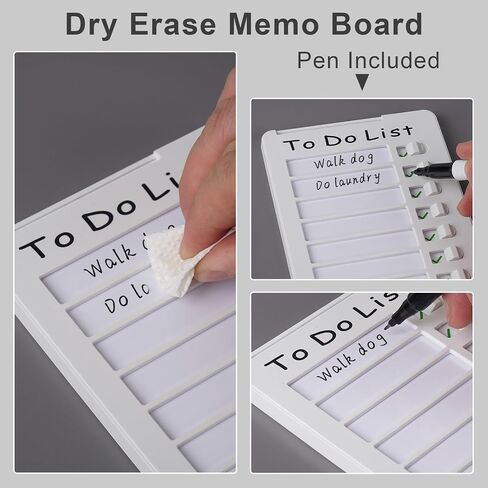 Dry Erase to Do List Chore Chart for Kids Checklist Board Replaceable Chore Board for Multiple Kids with a Dry Erase Pen in Saudi Arabia