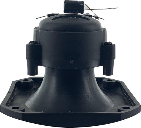 400 Watt 3.5" Piezo Super Horn Tweeters Aluminum Diaphragm 4-8 ohms - Black Housing with Capacitor 1 Pair (2pcs) (PET-1943) in Kuwait