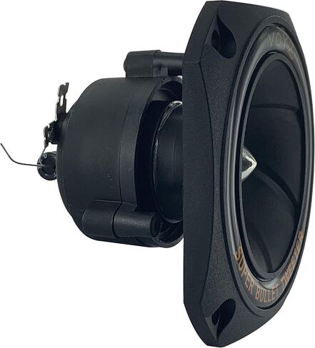 400 Watt 3.5" Piezo Super Horn Tweeters Aluminum Diaphragm 4-8 ohms - Black Housing with Capacitor 1 Pair (2pcs) (PET-1943) in Kuwait