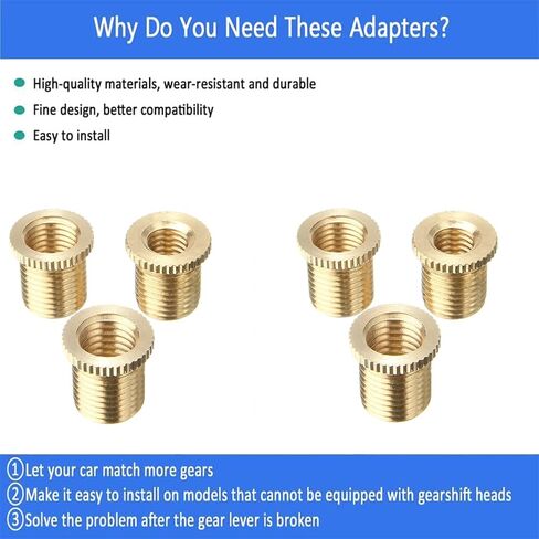 3 قطعة محولات مقبض التحول النحاس العالمي M8 X 1.25/M10 X 1.25/M10 X 1.5 موضوع والعتاد شيفتر مقبض المسمار in Kuwait