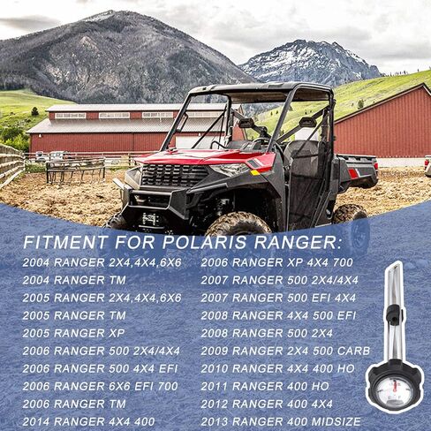 غطاء Ranger Gaas بمقياس، مقياس غطاء غاز الوقود UTV متوافق مع Polaris Ranger 1000، 900، 400، 500، 700، XP بديل لـ # 1240119 in Kuwait