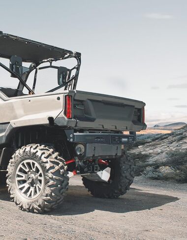 KEMIMOTO Rear Bumper with LED Light Compatible with Pioneer 1000 2016-2023, Pioneer 1000-6 2023-2024, Steel Tubing, Impact Resistant Rear Guard, Water-Resistant Bright View, Protection Accessories in Saudi Arabia