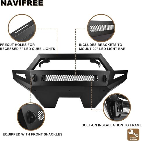 المصد الأمامي من الصفائح المعدنية مناسب لـ 2016-2023 Can-Am Defender in Kuwait