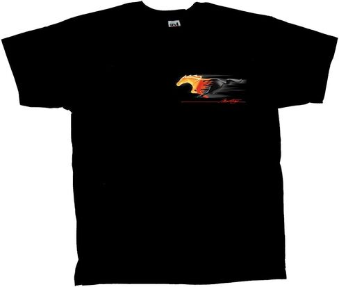 تي شيرت فورد موستانج Flaming Pony Muscle مقاس X-Large in Kuwait