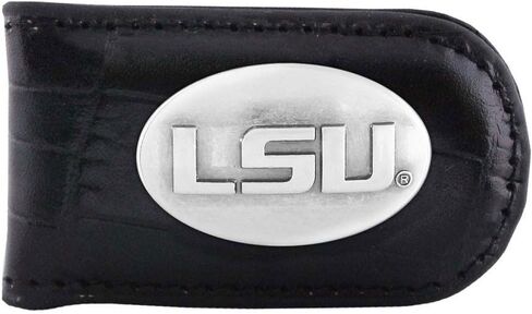 ZEP-PRO NCAA LSU Tigers Crocodile Leather Magnet Concho Money Clip in Saudi Arabia