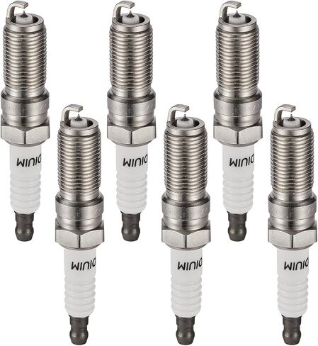 5019 شمعات إشعال إيريديوم متوافقة مع Ford Edge Flex Fusion Taurus Taurus X Lincoln MKS MKT MKX MKZ Mercury Sable لـ LTR5GP 3.5L 3.7L V6 (مجموعة من 6) in Saudi Arabia