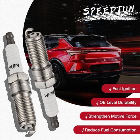 5019 شمعات إشعال إيريديوم متوافقة مع Ford Edge Flex Fusion Taurus Taurus X Lincoln MKS MKT MKX MKZ Mercury Sable لـ LTR5GP 3.5L 3.7L V6 (مجموعة من 6) in Saudi Arabia