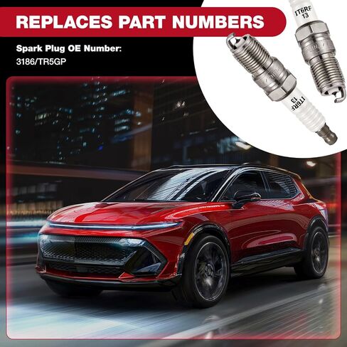 5019 شمعات إشعال إيريديوم متوافقة مع Ford Edge Flex Fusion Taurus Taurus X Lincoln MKS MKT MKX MKZ Mercury Sable لـ LTR5GP 3.5L 3.7L V6 (مجموعة من 6) in Saudi Arabia