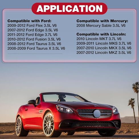 5019 شمعات إشعال إيريديوم متوافقة مع Ford Edge Flex Fusion Taurus Taurus X Lincoln MKS MKT MKX MKZ Mercury Sable لـ LTR5GP 3.5L 3.7L V6 (مجموعة من 6) in Saudi Arabia