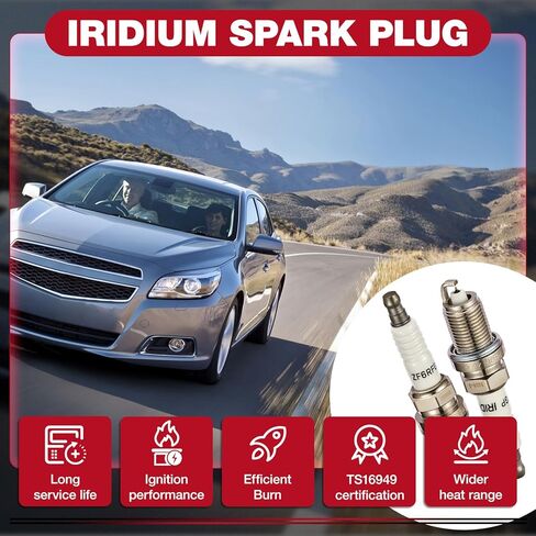 5019 شمعات إشعال إيريديوم متوافقة مع Ford Edge Flex Fusion Taurus Taurus X Lincoln MKS MKT MKX MKZ Mercury Sable لـ LTR5GP 3.5L 3.7L V6 (مجموعة من 6) in Kuwait