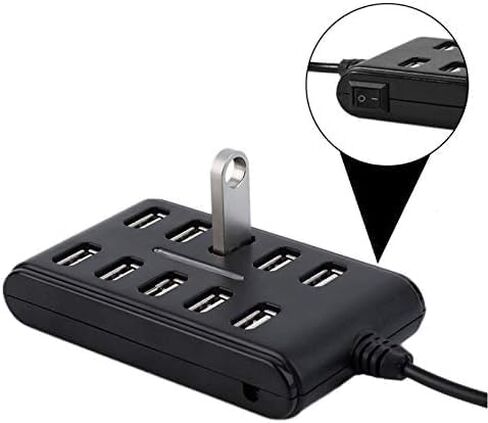 10 منافذ USB 2.0 عالية السرعة متعددة محول الفاصل تمديد كابل لأجهزة الكمبيوتر المحمول واجهة PCB in Saudi Arabia