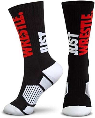Just Wrestle Woven Mid-Calf Socks | Youth & Adult Sizes in Kuwait