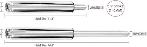 السكتة الدماغية 5.5 بوصة رفع الغاز اسطوانة استبدال كرسي هوائي جزء الثقيلة الصلب الحال بالنسبة الحجم العالمي تمديد الارتفاع لكرسي مكتب البراز in Kuwait
