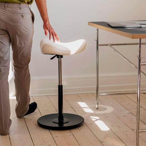 Varier Move Tilting Saddle Stool (Black Revive Fabric with Natural Ash Base) in Saudi Arabia