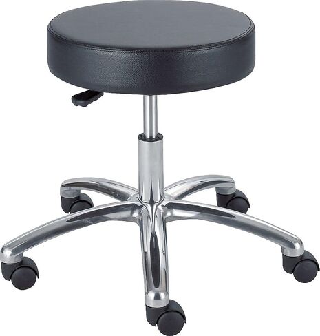 Safco Products 3434BL Adjustable Rolling Mobile Economy Lab Stool, Home, Office, Dr Offices and More, Black in Saudi Arabia