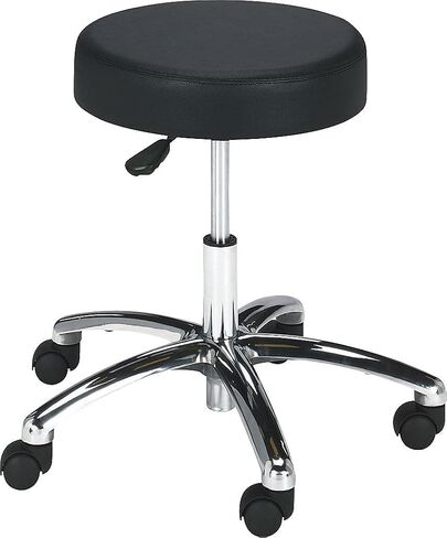 Safco Products 3434BL Adjustable Rolling Mobile Economy Lab Stool, Home, Office, Dr Offices and More, Black in Saudi Arabia