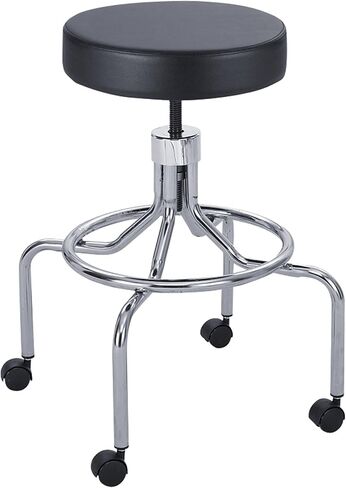 Safco Products 3434BL Adjustable Rolling Mobile Economy Lab Stool, Home, Office, Dr Offices and More, Black in Saudi Arabia