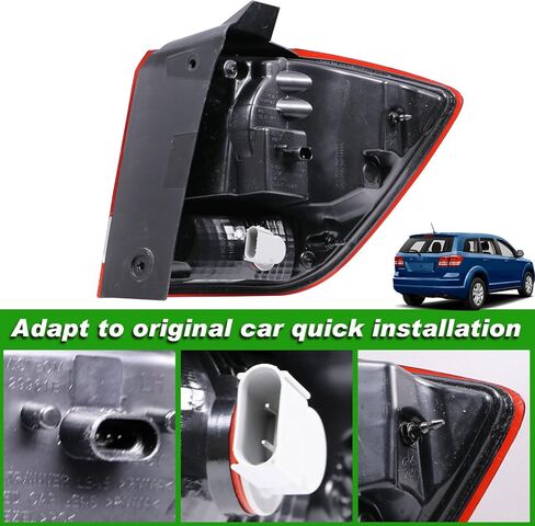 Outer Tail Lights Compatible with Dodge Journey 2011-2020 Rear Taillights Assembly Led Brake Light Tail Lamp Left Driver Side in Kuwait