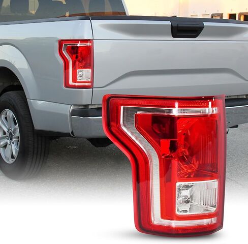 AUTOONE F150 مجموعة المصابيح الخلفية من مصنع تصنيع المعدات الأصلية لاستبدال المصابيح الخلفية لعام 2016 2017 Ford F-150 SSV/ 2015 2016 2017 Ford F-150 Lariat، XL، XLT جانب السائق (LH) in Kuwait