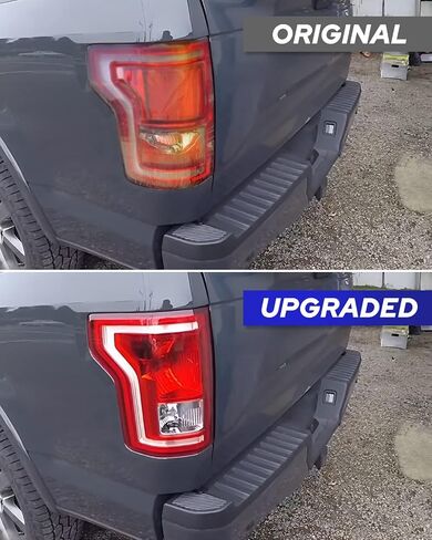 AUTOONE F150 مجموعة المصابيح الخلفية من مصنع تصنيع المعدات الأصلية لاستبدال المصابيح الخلفية لعام 2016 2017 Ford F-150 SSV/ 2015 2016 2017 Ford F-150 Lariat، XL، XLT جانب السائق (LH) in Kuwait