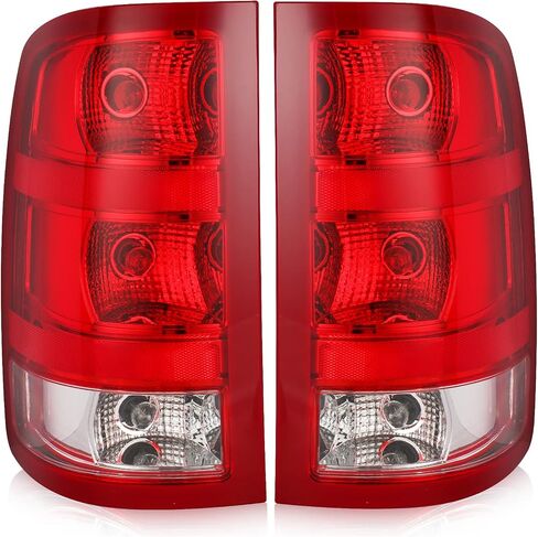 مجموعة مصابيح الذيل متوافقة مع 2007-2013 GMC Sierra 1500 2500HD 3500HD طراز المصنع شاحنة بيك اب الضوء الخلفي مصابيح الفرامل الخلفية OE، جانب الركاب والسائق in Kuwait