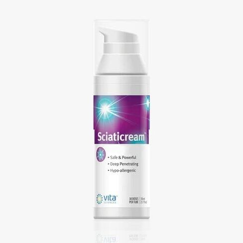 Vita Sciences SciatiCream - Cream for Sciatic Nerve Support with Arnica, B1, B5, B6, MSM, Aloe and Coconut Oil. Fast Acting Soothing Formula… in Saudi Arabia