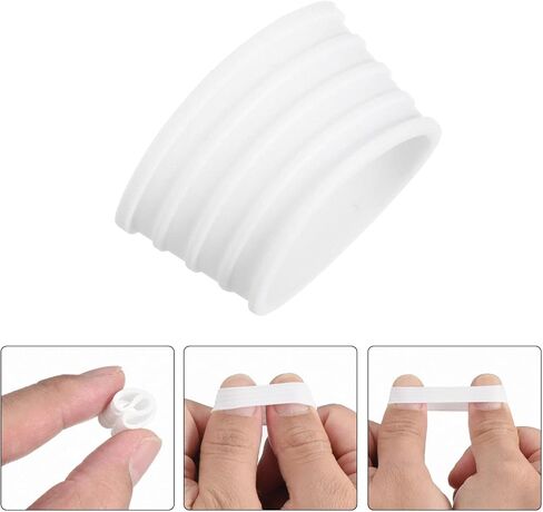 PATIKIL Badminton Racket Handle Grip Ring Racquet Fix Ring Grip Band Rubber Ring Non-Slip Absorbent Overgrip in Place in Saudi Arabia