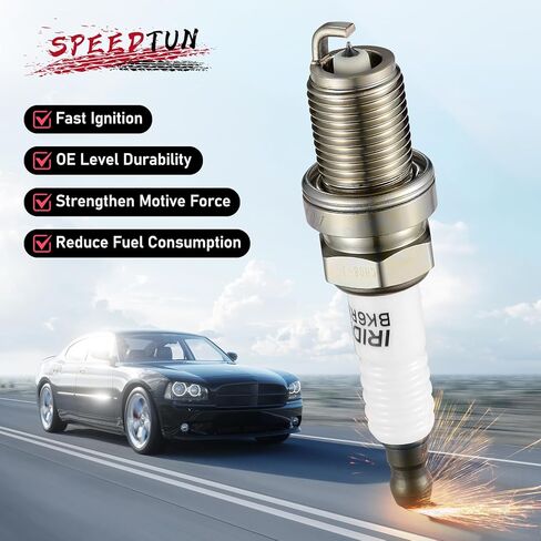 7092 شمعات إشعال إيريديوم 4 عبوات متوافقة مع أكورا هوندا دودج ميتسوبيشي تويوتا كامري كورولا RAV4 سولارا بونتياك فيبي لكزس سكيون xB tC 1.8L 2.0L 2.4L 2.5L L4 H4 لاستبدال BKR6EGP in Kuwait