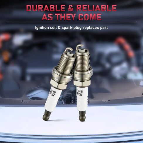 7092 شمعات إشعال إيريديوم 4 عبوات متوافقة مع أكورا هوندا دودج ميتسوبيشي تويوتا كامري كورولا RAV4 سولارا بونتياك فيبي لكزس سكيون xB tC 1.8L 2.0L 2.4L 2.5L L4 H4 لاستبدال BKR6EGP in Kuwait