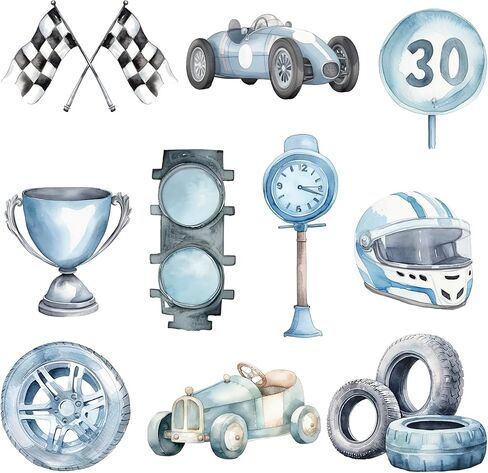 Firetruck Cutouts for Kids' Parties - 12-Piece Vibrant Firetruck Birthday Decorations Set in Saudi Arabia