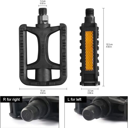 دواسات الدراجة، دواسات الدراجة الجبلية، دواسات الدراجة خفيفة الوزن لدواسة MTB BMX، دواسات ألياف النايلون المضادة للانزلاق، دواسات دراجة الطريق المغزلية 9/16 بوصة، دواسات منصة الدراجة in Kuwait
