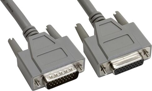 Amphenol CS-DSDHD26MF0-002.5 كابل 26-Pin HD26 Deluxe D-Sub، محمي، ذكر/أنثى، 2.5 بوصة، رمادي in Saudi Arabia
