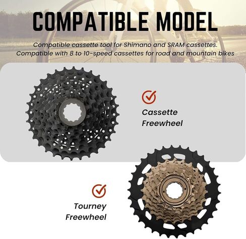 Flexzion Chain Whip - Bike Cassette Removal Tool Sprocket Remover with Rubber Coated Handle Grip - Compatible with Shimano, Sram Cassette Sprocket Remover in Saudi Arabia