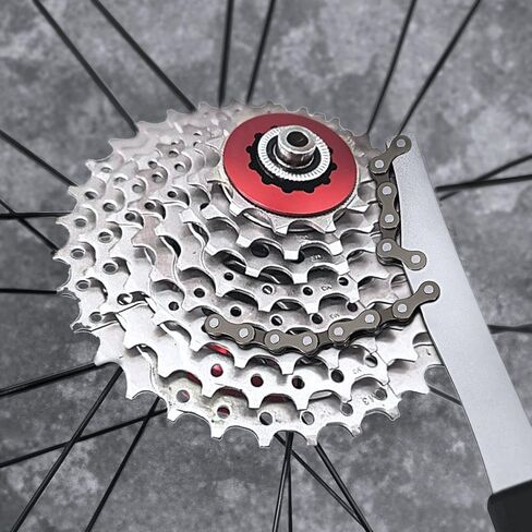 Flexzion Chain Whip - Bike Cassette Removal Tool Sprocket Remover with Rubber Coated Handle Grip - Compatible with Shimano, Sram Cassette Sprocket Remover in Saudi Arabia