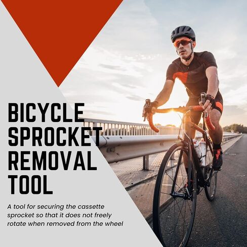 Flexzion Chain Whip - Bike Cassette Removal Tool Sprocket Remover with Rubber Coated Handle Grip - Compatible with Shimano, Sram Cassette Sprocket Remover in Saudi Arabia