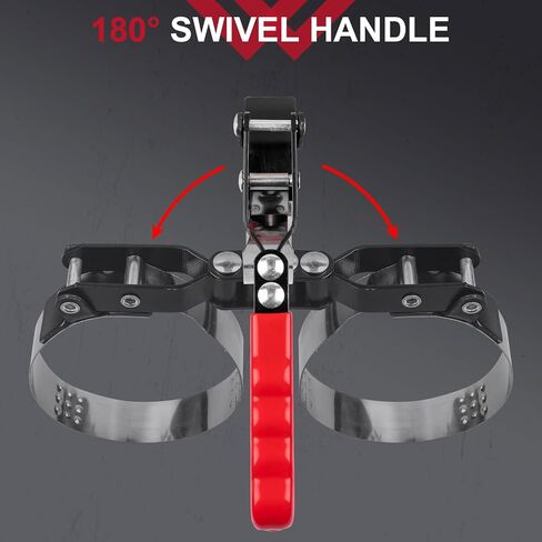5 PCS Oil Filter Swivel Wrench Set, Standard Oil Filter Removal Tool, 2-1/2 "to 4-5/8" (63.5mm to 116mm) Adjustable 12" Oil Filter Pliers, Stainless Steel Oil Filter Wrenches in Kuwait