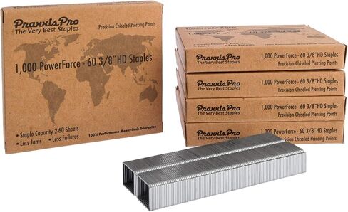 PowerForce-175 Heavy Duty Staples Refill, 3/4" Leg Length - Superior Steel, Chisel-Point, 2-175 Sheet Capacity - Compatible with Most Heavy Duty Staplers, 2000 in Kuwait
