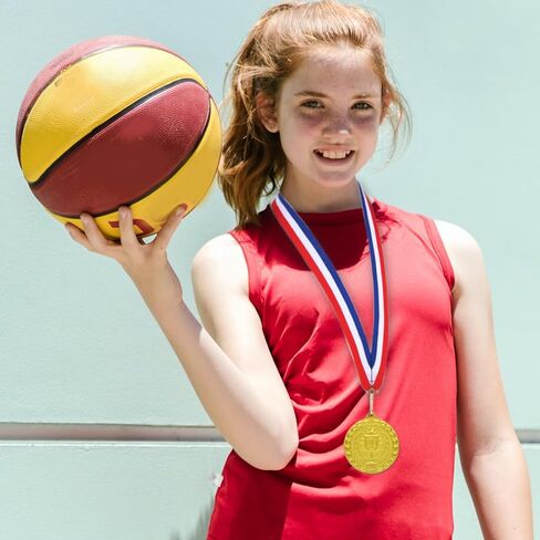 Medals for Awards, 12 Pieces Gold Silver Bronze Metal Medals Winner Medals with Ribbon Necklace for Sports Day Prizes, Gymnastics Competitions, Party Gifts, Kids Adults in Saudi Arabia