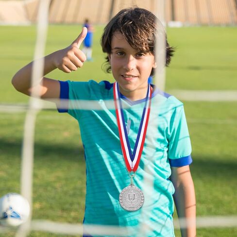 Medals for Awards, 12 Pieces Gold Silver Bronze Metal Medals Winner Medals with Ribbon Necklace for Sports Day Prizes, Gymnastics Competitions, Party Gifts, Kids Adults in Saudi Arabia