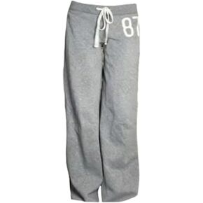 Vhitler Cute Jersey Pajama Pants Y2k Low Rise Pj Pants Wide Leg Drawstring Pants Preppy Aesthetic Lounge Pants Grunge Pants