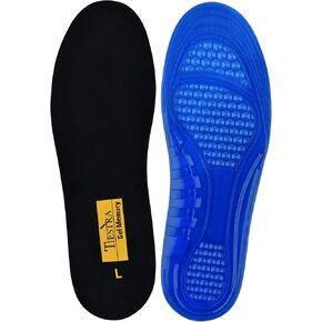 Cushioning-Gel Insoles for Women Providing Shock Absorption for Feet Relief, Comfortable Memory Foam Insole,Plantar Fasciitis Feet Arch Supports Shoe Inserts Size US6-10 Black S