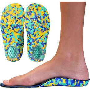 Childrens Insoles for Kids with Flat Feet Who Need Arch Support by Kidsole (Kids Size 2-6)