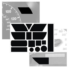 Dash Indicator Light Covers, Cover TPMS Or Other Distracting OBD-II Dashboard Lights Or Gauge Indicators, Removable and Reusable, Prevent Distractions While Driving