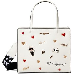 Karl Lagerfeld Paris Maybelle Satchel Multi/White One Size