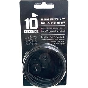 10 Seconds – Elastic Laces Parent (Black)